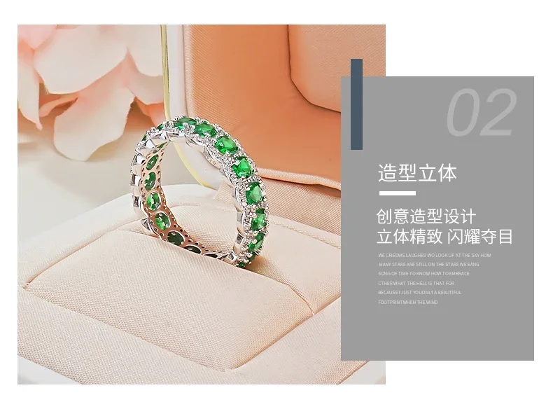 Light Luxury 925 Pure Silver Red Treasure Diamond Ring Set with High Carbon Diamonds, Elegant and Unique Wedding Jewelry image 5