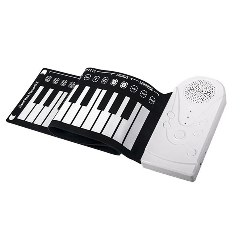 

49-Key Hand-Rolled Piano With Speaker Portable Folding Children's Piano Beginner Piano Teaching Instrument