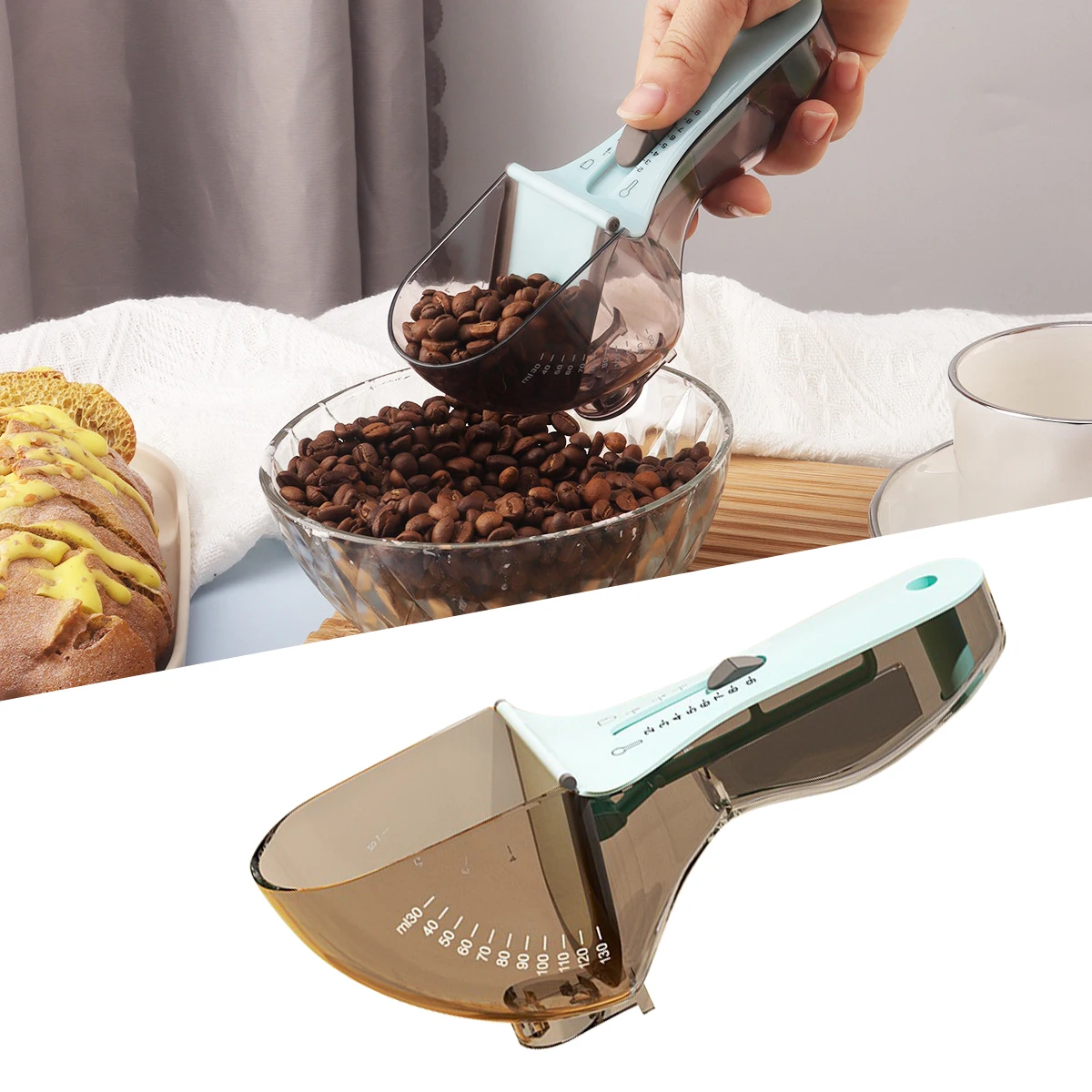 

Measuring Spoons Adjustable Cups 1pcs For Kitchen Nutrition