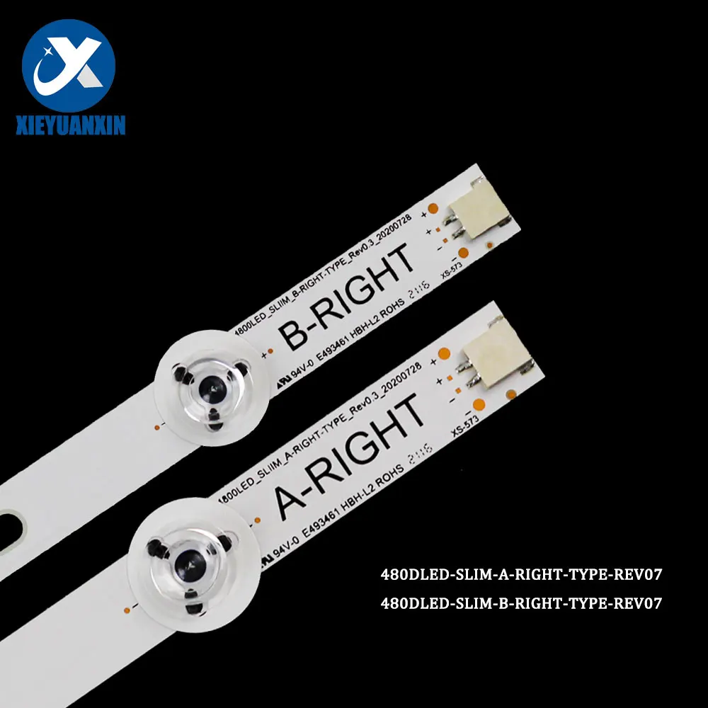 Imagem -06 - Backlights Strip para Panasonic 48in Tx48cx400e Tx-48s3653db Tx-48u7653db Tx-48cx400b Tx-48cxu02 Tx-48cxu03 12 Pcs tv