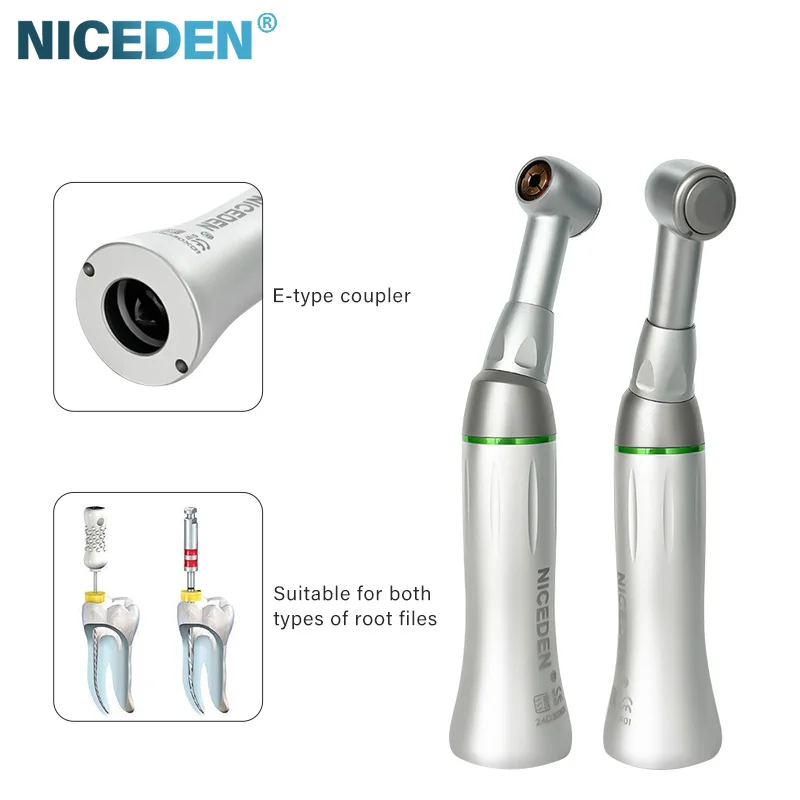 Dental 10:1 Reduction Root Canal File Handpiece Lightweight Mini Head 60° Knob E-Link Handpiece Dental Dentist Tools