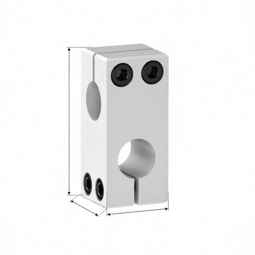 Aluminum Cross Shaft Clamp Precision Fixing Block Vertical Connector Mount Bracket For Rc Model Diy Robotics Mechanical Parts
