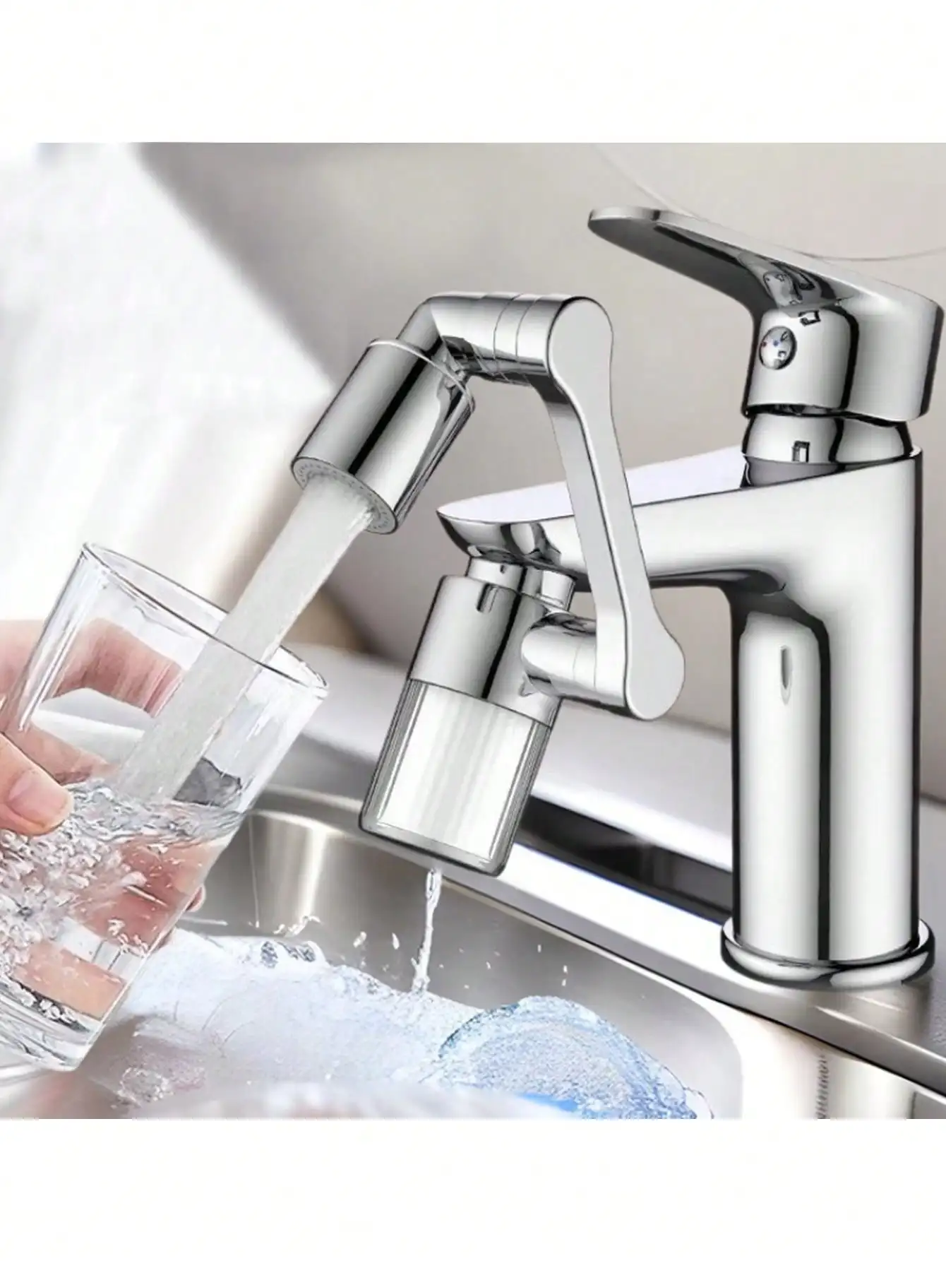 

Kitchen Faucet 360 ° Rotating Bathroom Sink Filter Toilet Hand Sink Water Purifier Faucet Suitable For Home Bathroom Kitchen Hotel Homestay