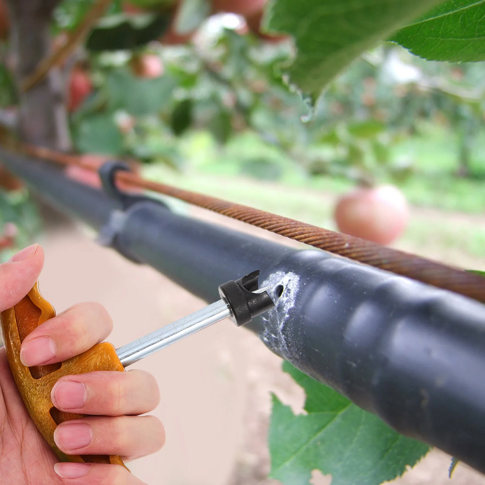 ثقب أداة تخريم 16 مللي متر البلاستيك أنبوب الري الناخس لنظام الري بالتنقيط البستنة العرض قابل للتعديل ثقب الناخس