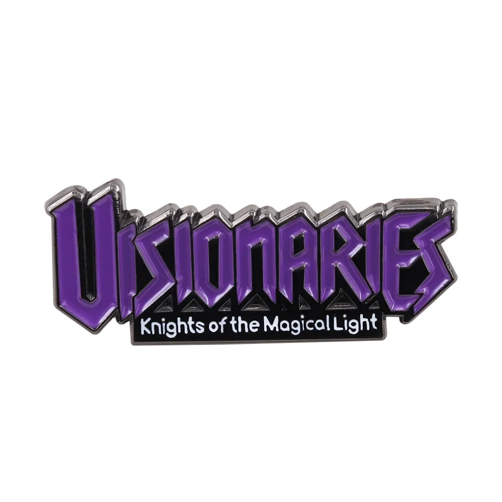 Visionarios: broche de los caballeros de la luz mágica, insignia con logotipo de Anime clásico de los años 80, colección de Pin esmaltado, accesorios de moda, regalo