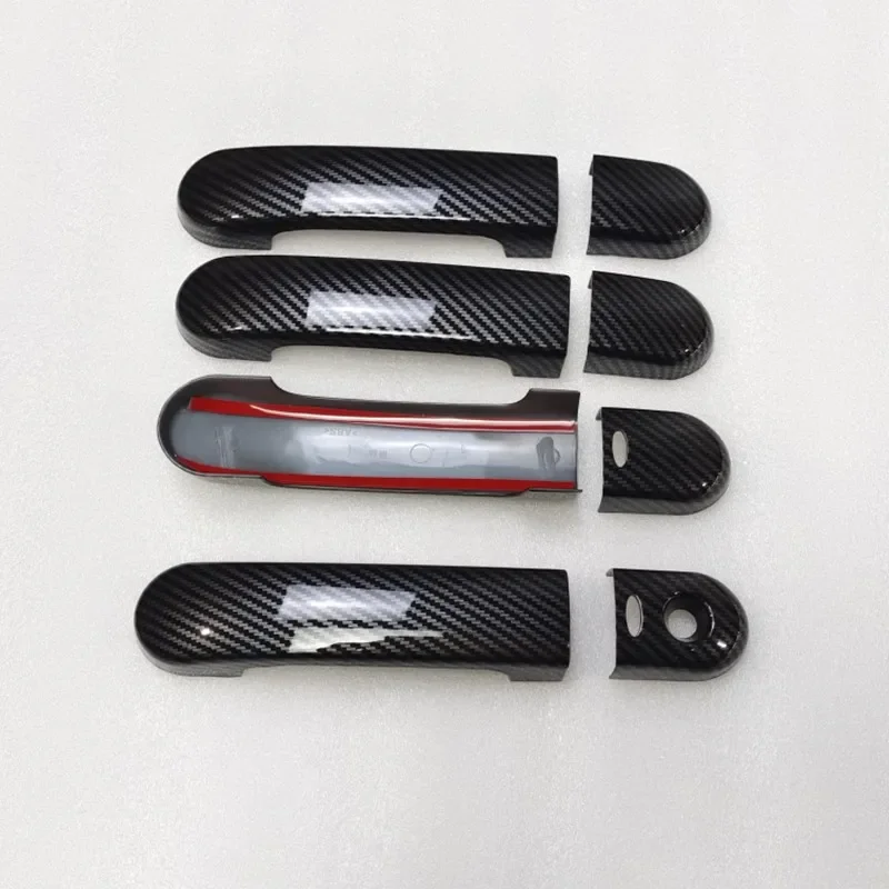 For 2005-2010 Nissan Versa Tiida Latio Carbon Fiber Chrome Car Door Handle Cover Decor Trim Styling Accessories