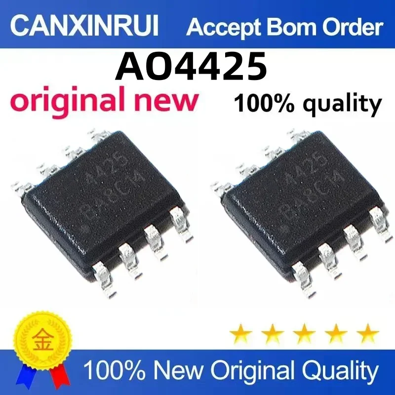 (5-100 pieces) Brand new original AO4425 printing wire 4425 SOP-8 P channel 38V 14A MOSFET