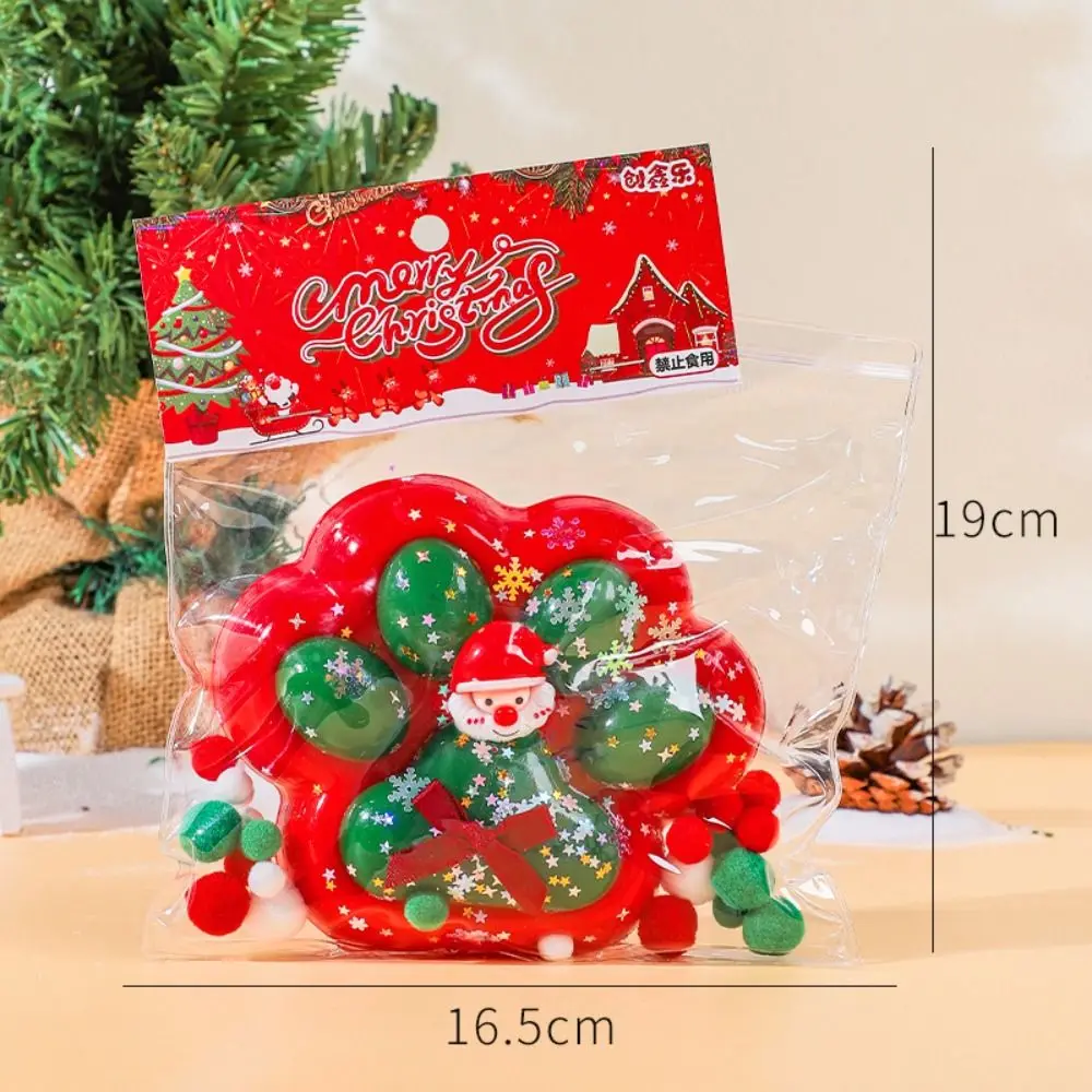 Süper Büyük Noel Kedi Paw Sıkma Oyuncaklar Yoğurma Silikon Karikatür Fidget Oyuncak El Yapımı 13 cm Kedi Paw Tutam Oyuncak Noel Hediyesi