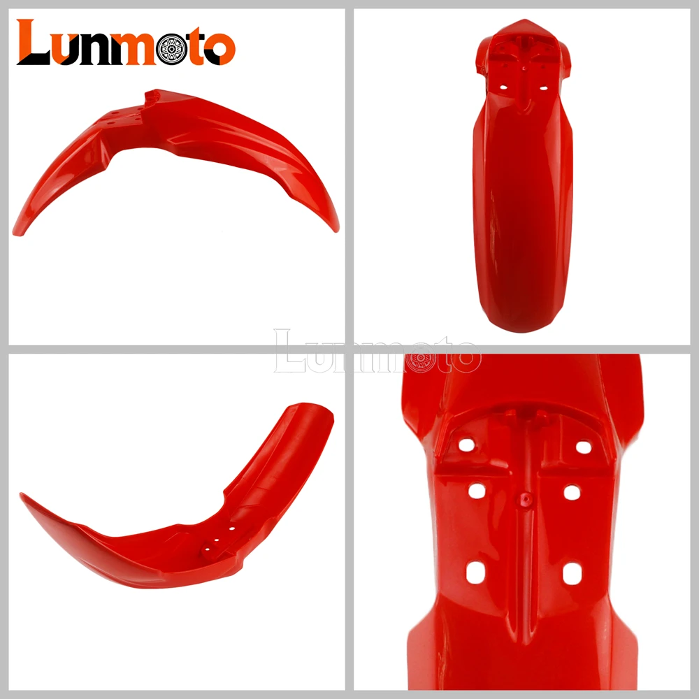 For Honda CRF250RX 2019-2020 CRF250R 2018-2020 CRF450R CRF450RX 2017-20 Motocross Dirt Bike Front Fender Enduro Plastic Mudguard view 3