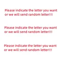 1pc Silver Letter