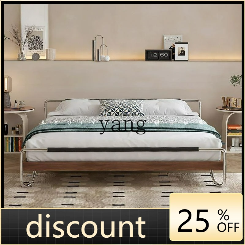 

LTT tatami no bedside solid wood Japanese master bedroom small floor floating single bed