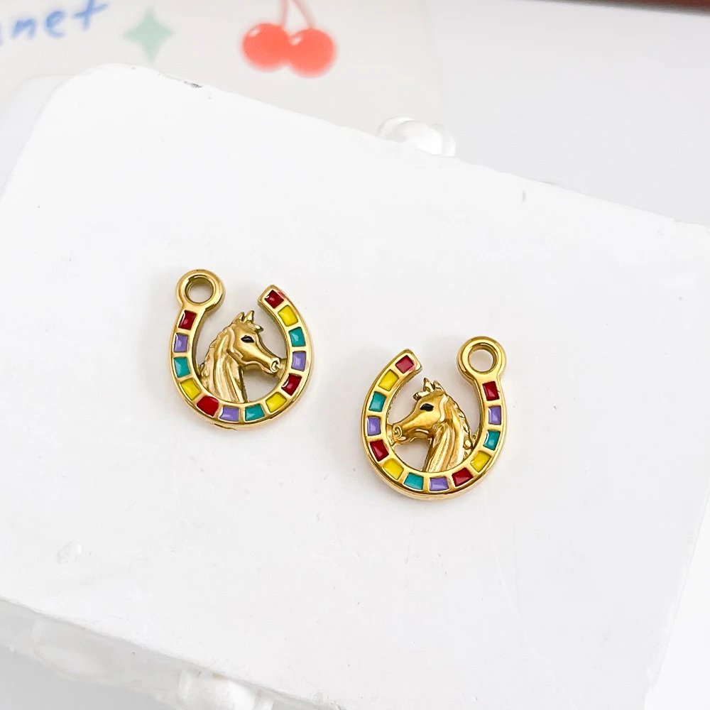 

Cordial Design 40Pcs 13*16MM DIY Pendant For Necklace/Stainless Steel Charms/Horse Shape/Jewelry Accessories/Hand Made #195732