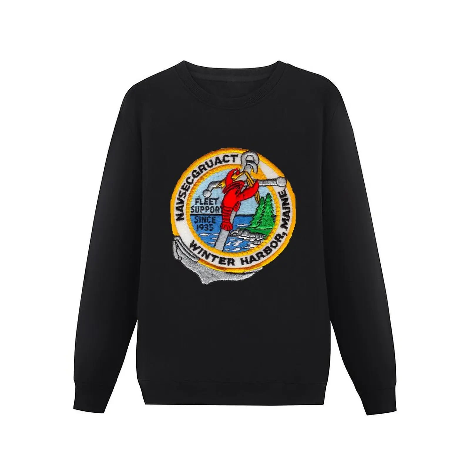 NAVAL SECURITY GROUP ACTIVITY, WINTER HARBOR, MAINE Pullover Hoodie japanese style tracksuits sweatshirts