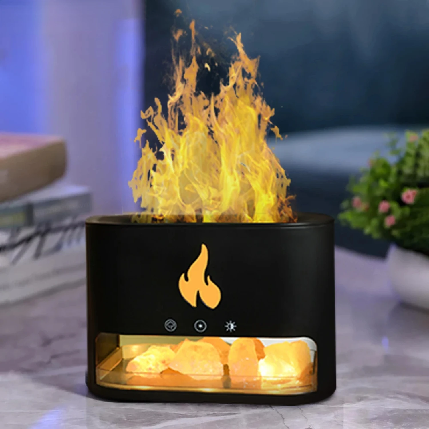 

Humidifier Essential Oil Diffuser Fire Flame Air Humidifier Diffuser Bedroom Aromatherapy Humidifiers Diffusers