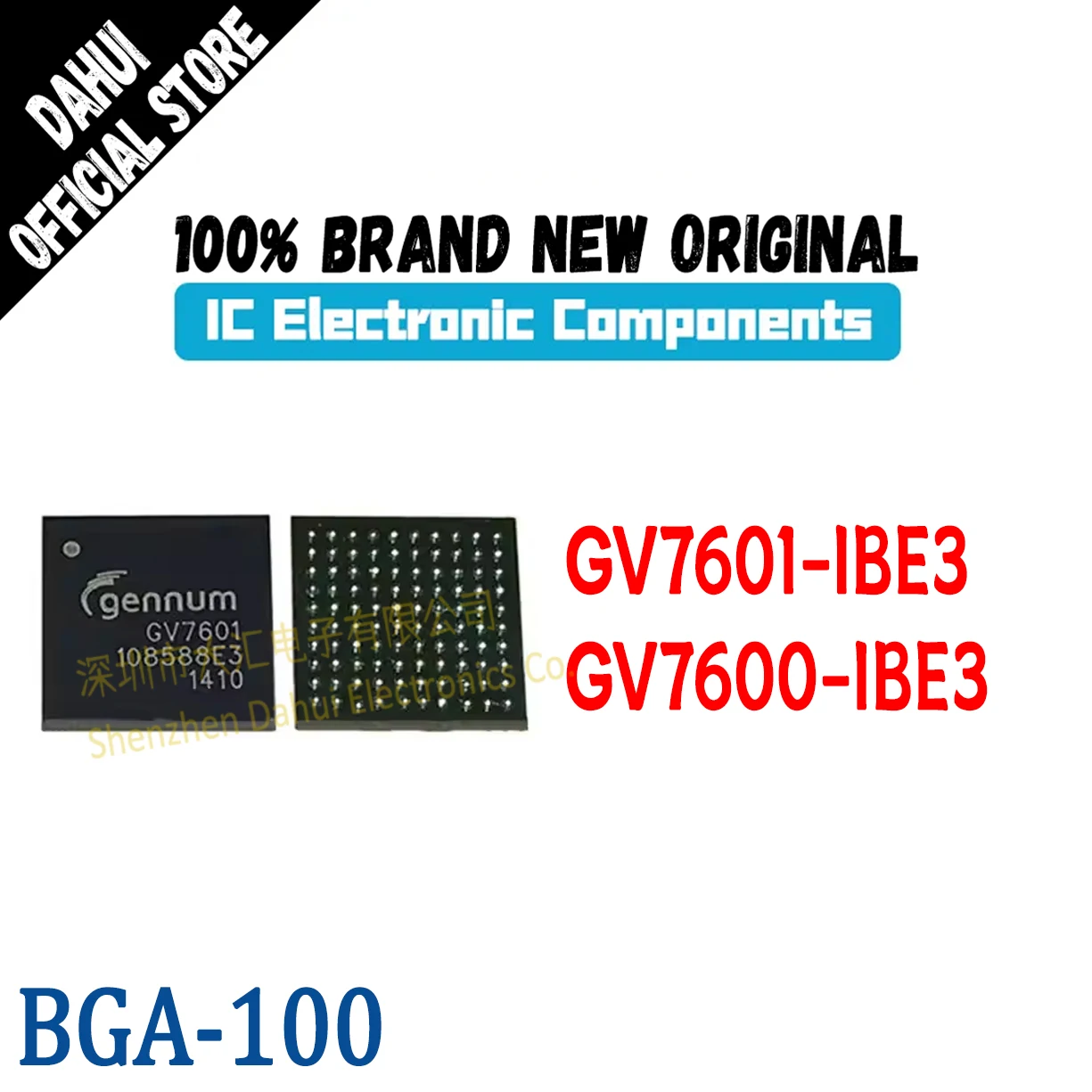 

Quality Brand New GV7601-IBE3 GV7600-IBE3 GV7601 GV7600 IC Chip BGA-100 HD Video Conversion Chip