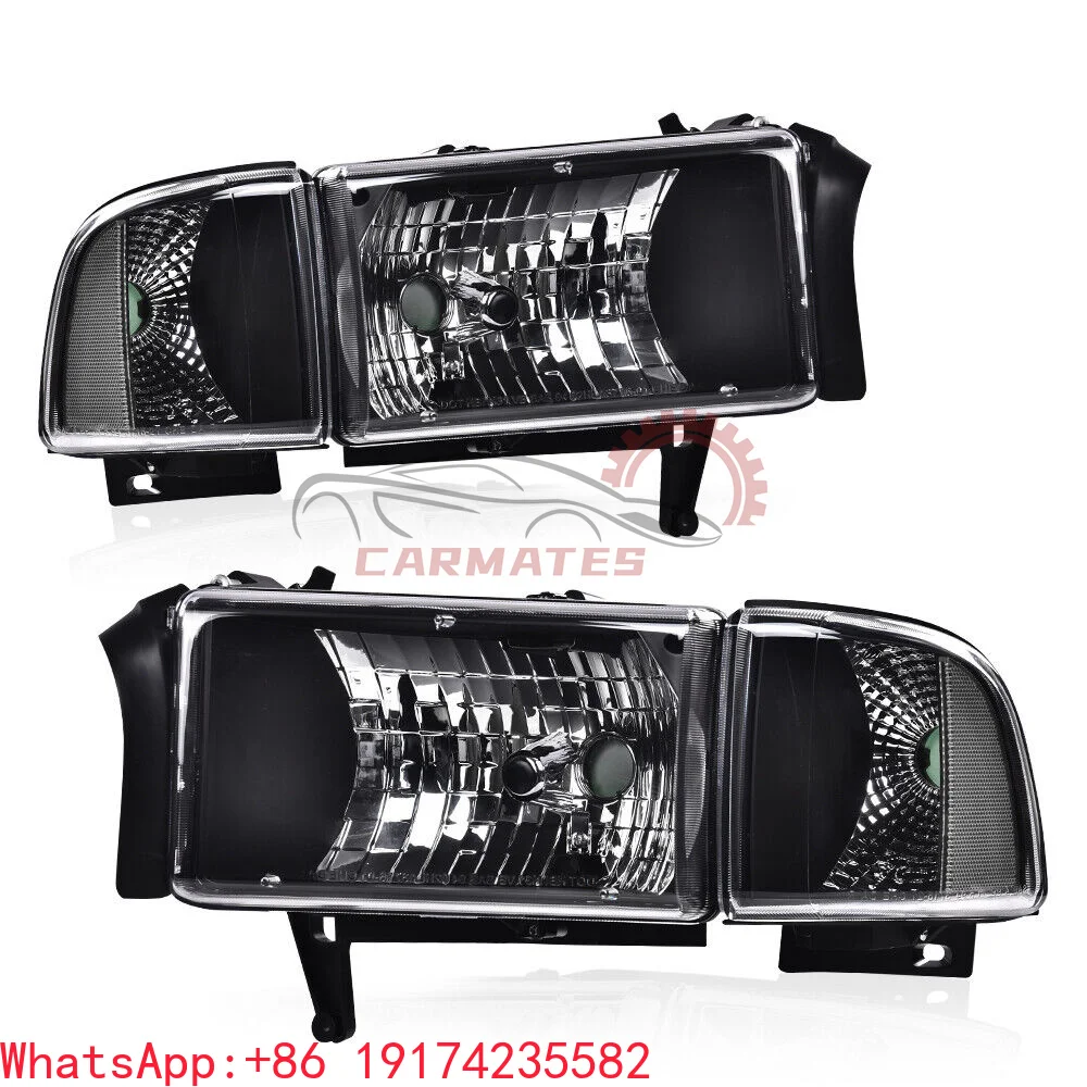 

FOR 1994-2002 DODGE RAM 1500 2500 3500 HEADLIGHT LAMPS Auto Lighting Systems Light Headlamps Halogen & Xenon Headlight
