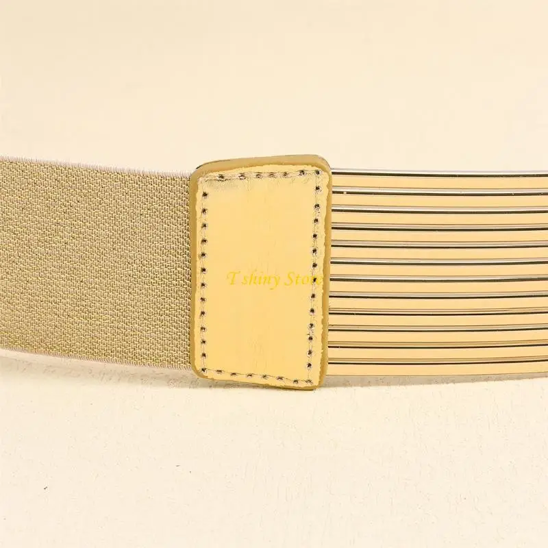 

N58F Waist Elastic Decoration Wide Corset Seal Belt Fashion Accessory Women for Trendsetters and Evening Attires