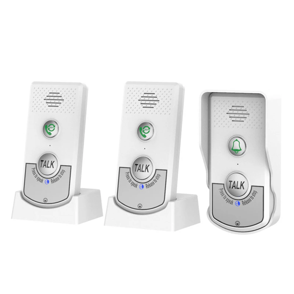 

Wireless Two Way Voice Intercom Doorbell System 1000m Range with Waterproof Outdoor Unit for Home Security Use