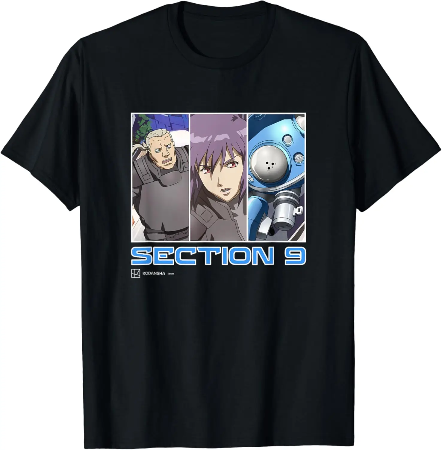 Ghost in the Shell: Stand Alone Complex Section 9 Panels T-Shirt Men Women Clothes Oversized Cotton Tees