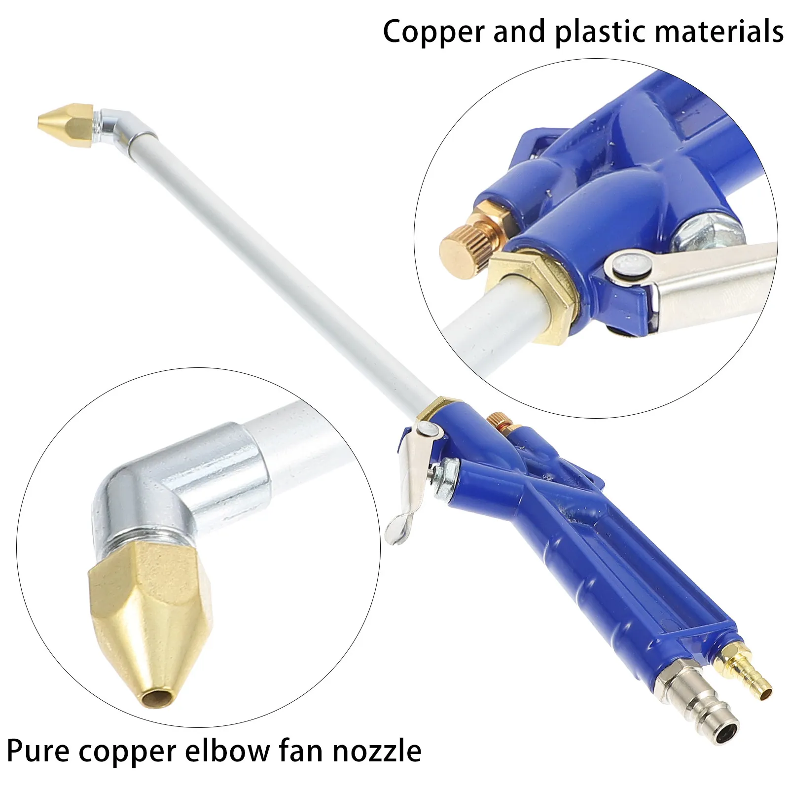 Air Blow Cleaning Tool Pneumatic Sprayer Ergonomic Handle Adjustable Water Pressure Car Engine Cleaner Oil