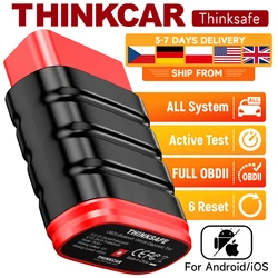 Thinkcar Thinksafe OBD2 Blue-tooth Scanner Code Reader Car All System Scan 6 Reset OBD 2 Auto Diagnostic Tools PK Thinkdiag