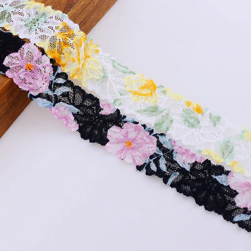 Water Soluble Embroidery Color Tie-Dye Lace Barcode Bra Underwear Drop Shoulder Shirt Ribbon Home Textile Pet Scarf Decoration