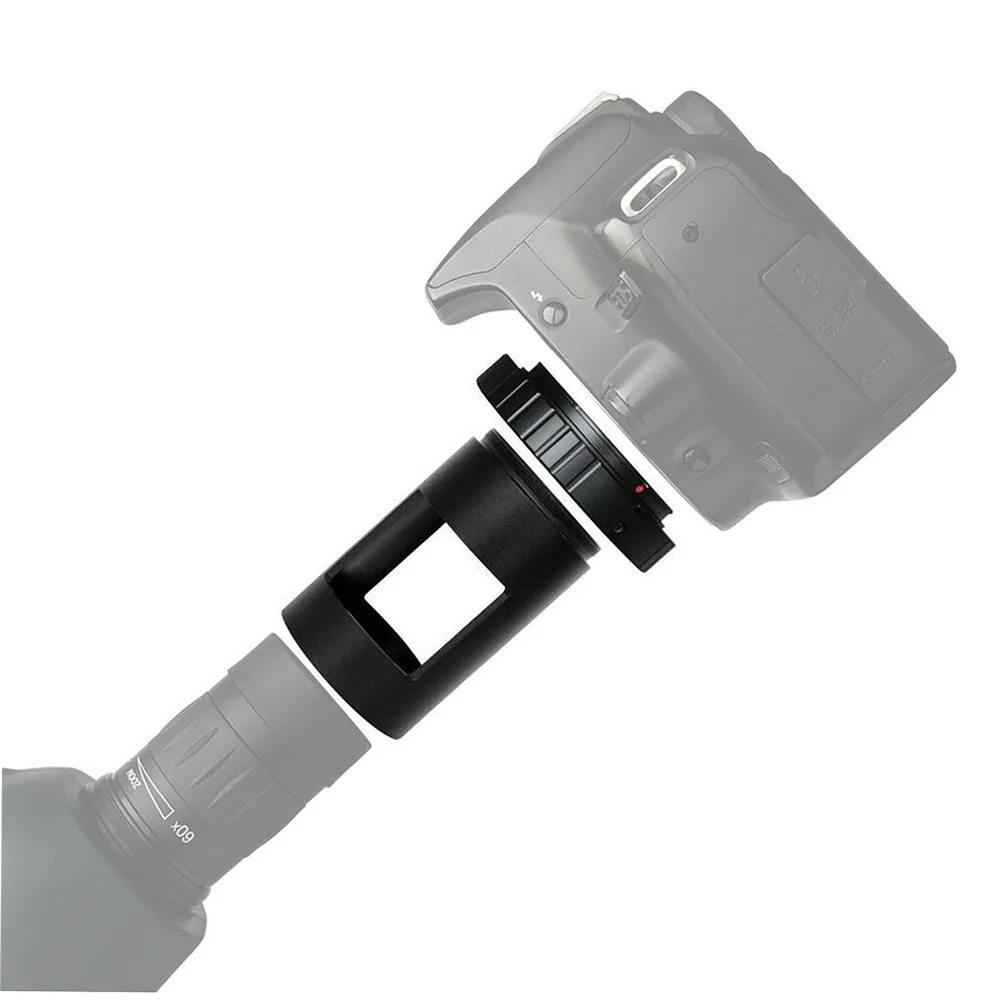 Spotting Scope Adapter with T Ring Adapter For CN AI SN SLR DSLR Camera Connect To Spotting Scope Take Photos And Vide