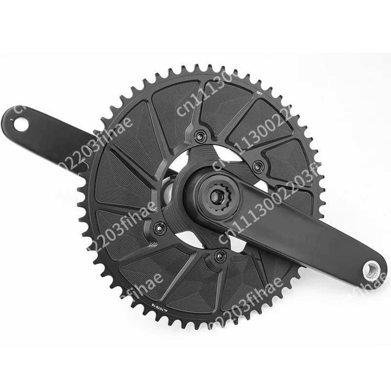 Road bicycle single disc positive and negative tooth 110BCD aluminum alloy CNC closed folding car tooth