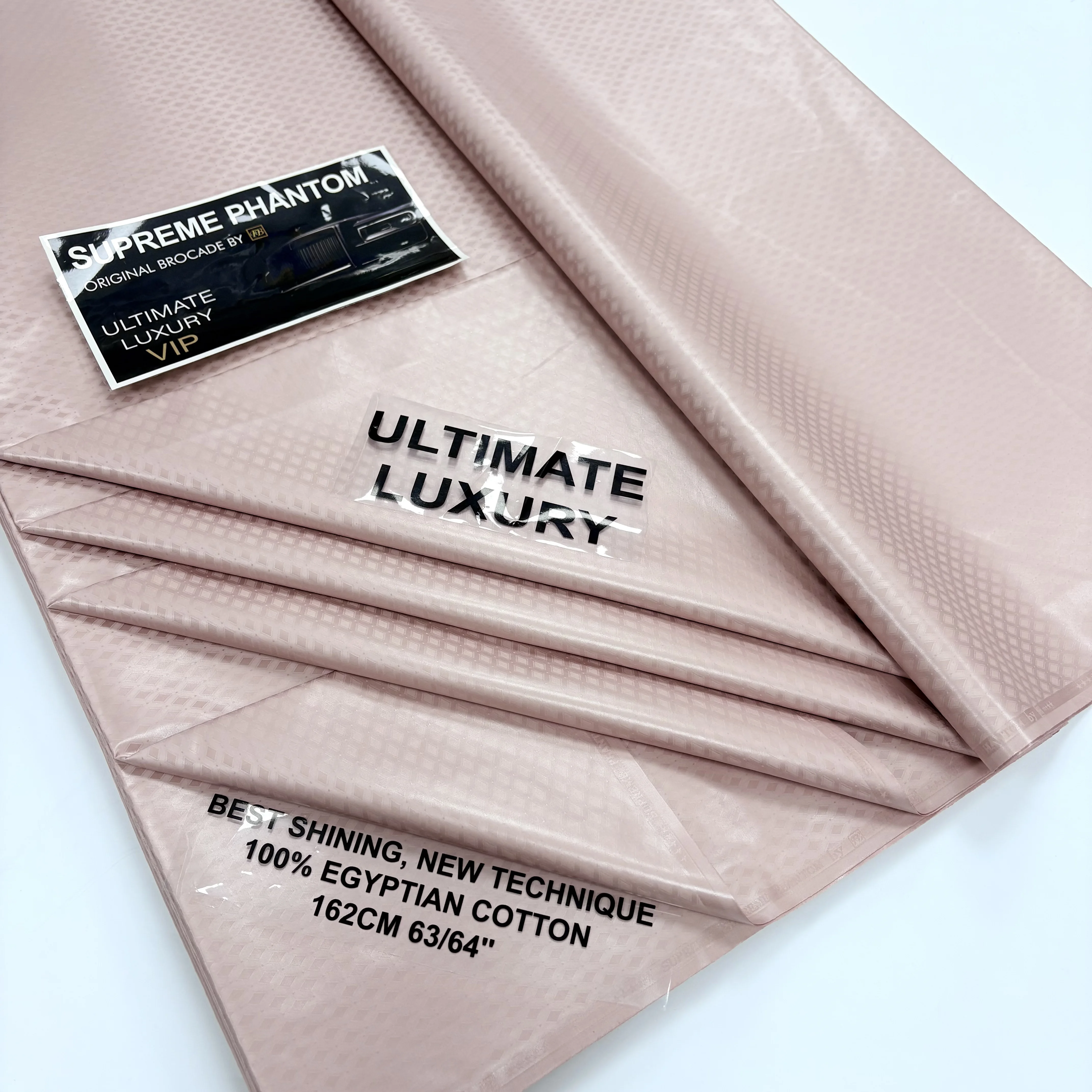 

Luxury Pure 5 Yard 100% Cotton African Jacquard Basin Dress Fabric Basin Riche For Men Or Women Clothes Material Wedding Party