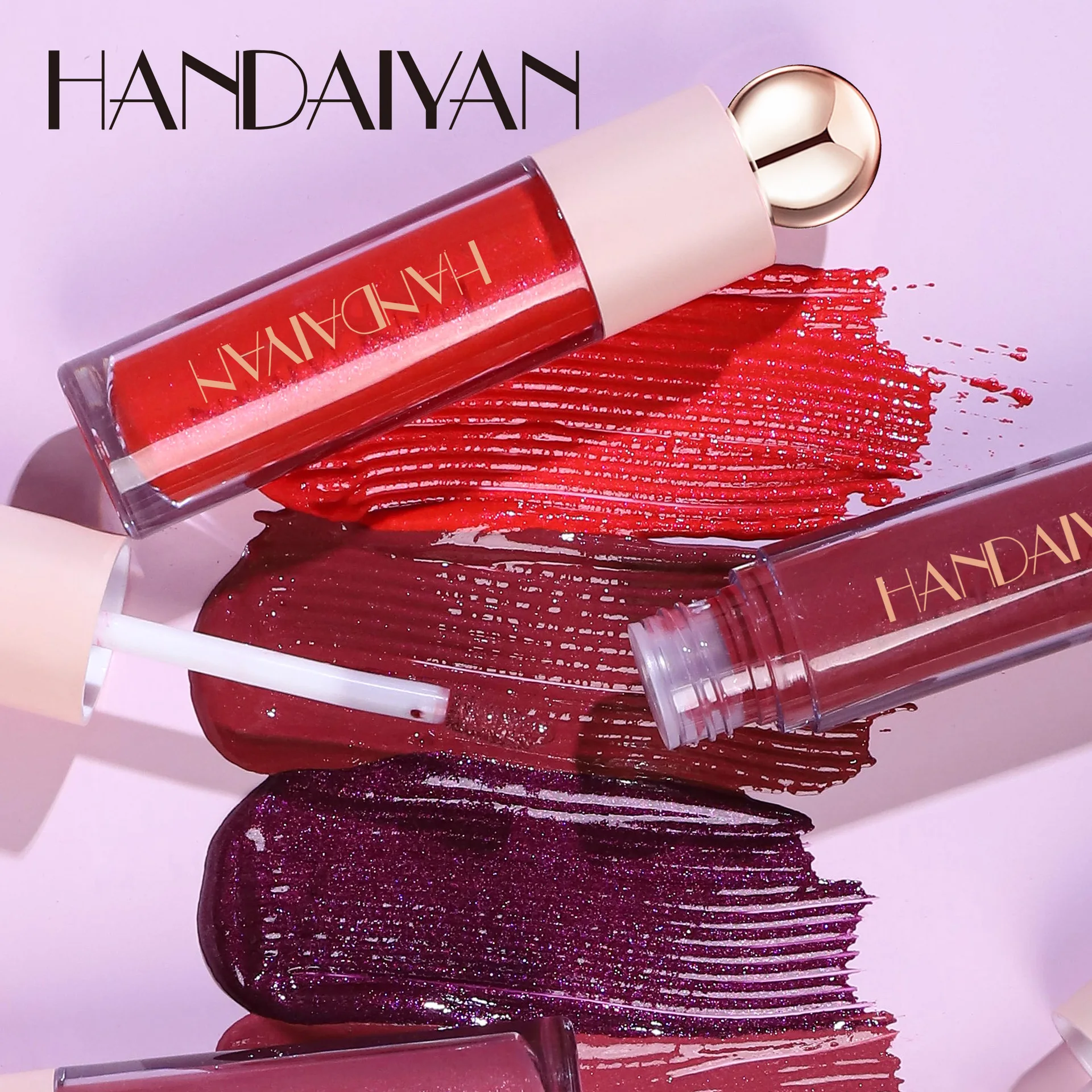 

8 Color Diamond Shimmer Lip Gloss Waterproof Non-stick Cup Liquid Lipstick Velvet Matte Moisturize Glitter Lip Gloss Makeup