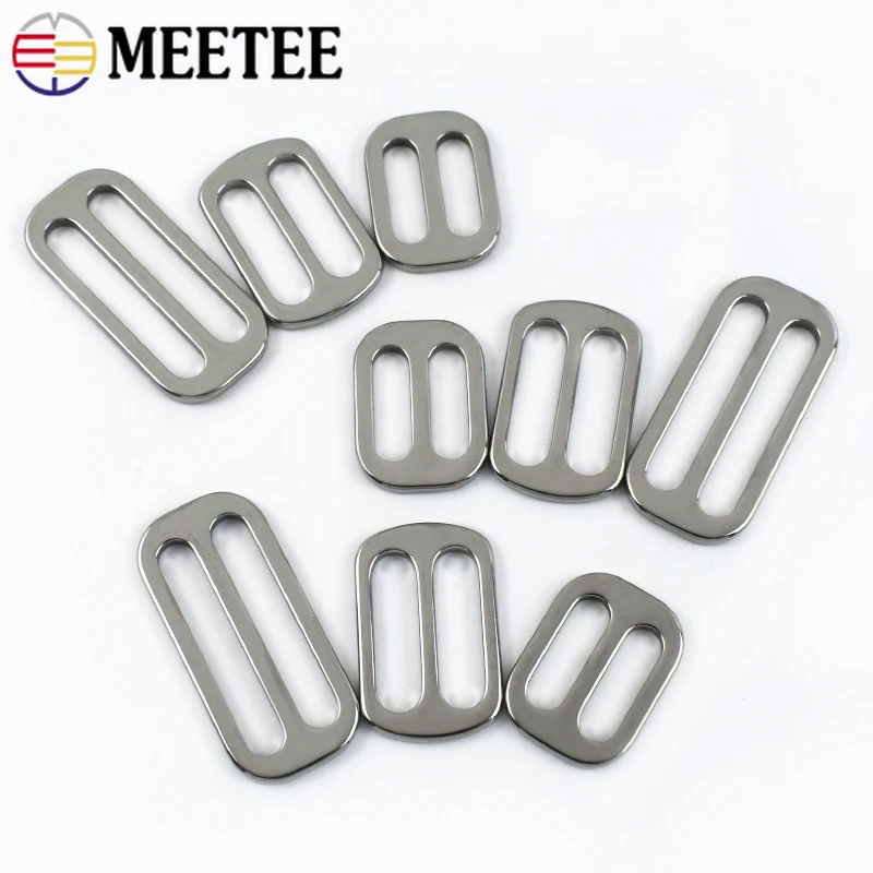 

20/25/38mm Tri-Glide Slider Stainless Steel Buckles for Bag Strap Adjust Belt Loop Buckle 2/5Pcs Dog Collars Leather Hardware