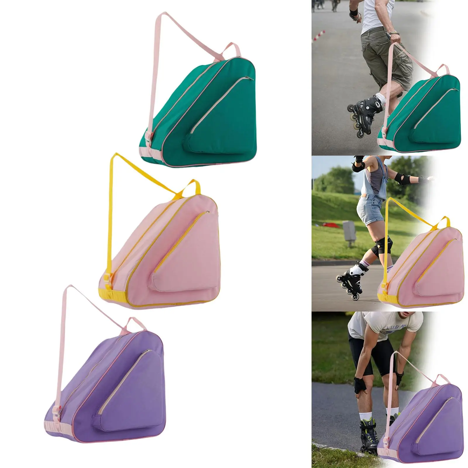 

Сумка для катания на роликовых коньках с регулируемым ремешком, дышащая сумка для обуви для катания на коньках для детей
