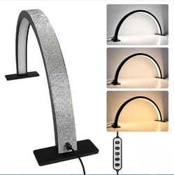 29in 364LEDs LED Half Moon Light for Nail 2700-6500k 39W 22in Desk Lash Lamp with Remote Clip for lash Extension Led Light tech