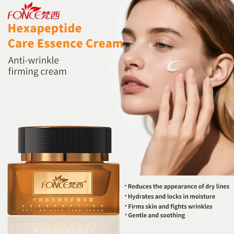 

Крем для лица FONCE с гексапептидной эссенцией против морщин, уменьшающий тонкие линии, увлажняющий, питательный и лифтинг-крем 50 г