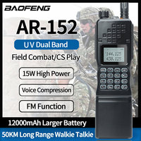 2023 Baofeng AR-152 Walkie Talkie Powerful 12000mAh Battery Tactial Game Two way Radio AN /PRC-152 Ham Two Way Radio