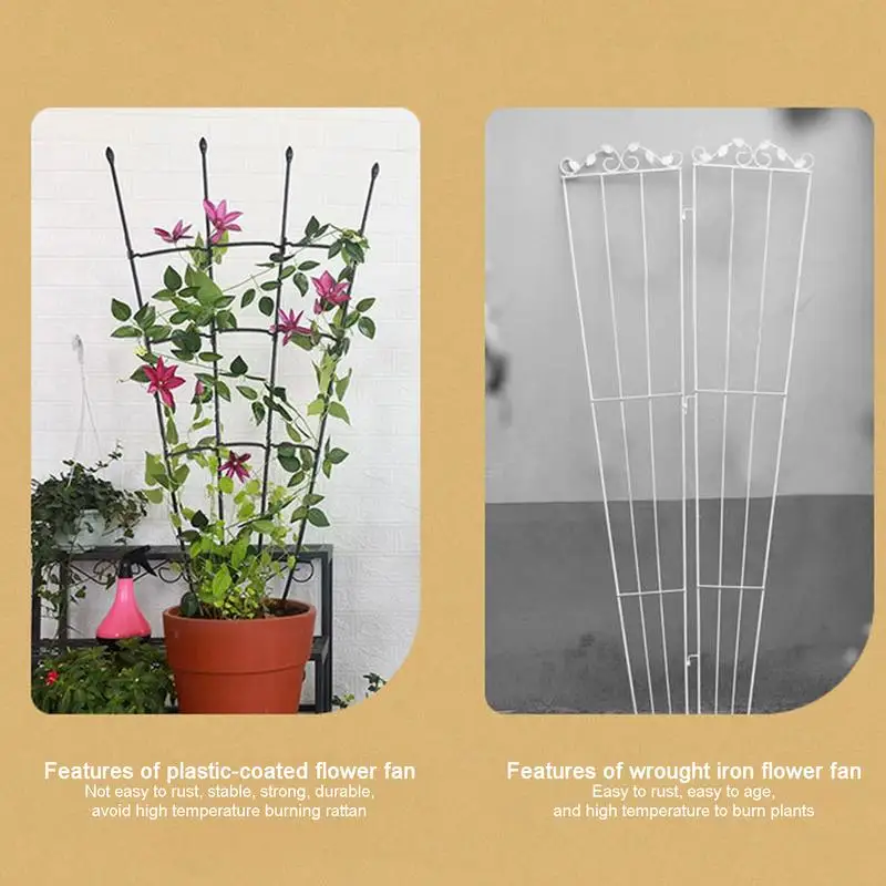 Plant Support Trellis Garden Trellis For Climbing Plants Metal Rustproof Plant Support Trellis For Houseplants Flowers Vine