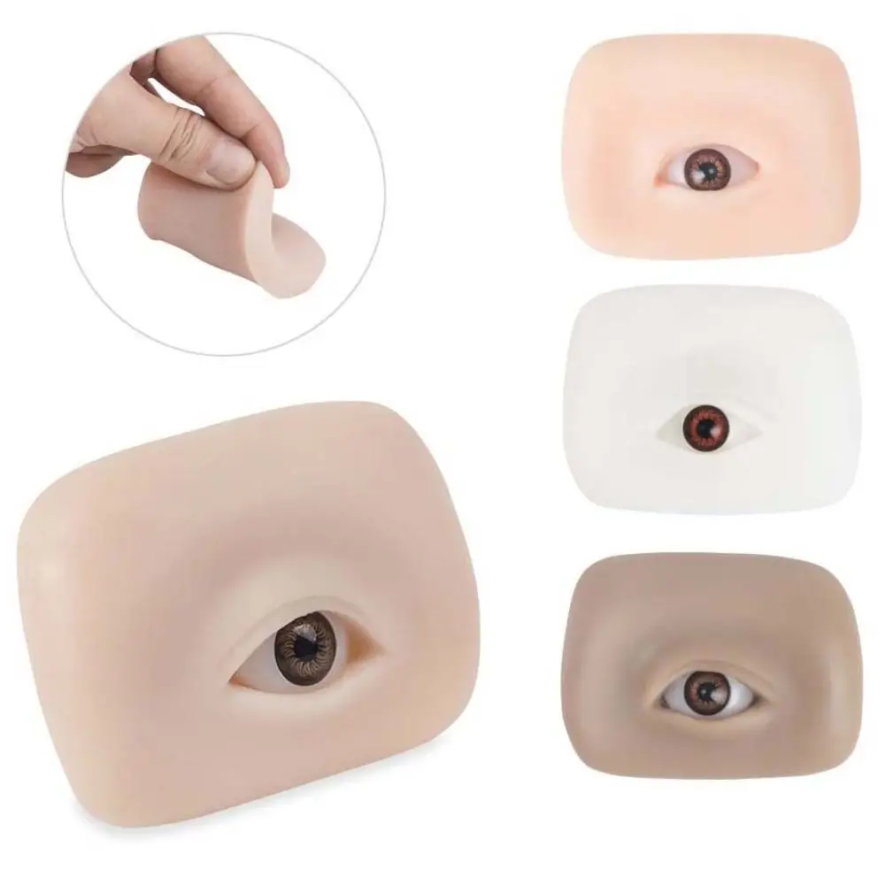 Silicone Bionic Silicone Beauty Academy Tattoo Practice Pad Eye Silicone Mold Eyebrow Silicone Template Eye Practice Module