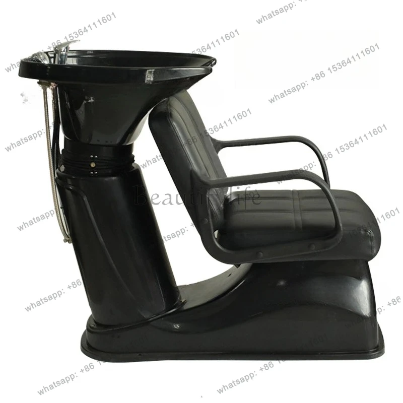 

D30Seated shampoo bed, special beauty salon for barber shop, semi-reclining flush, designer style, high sense