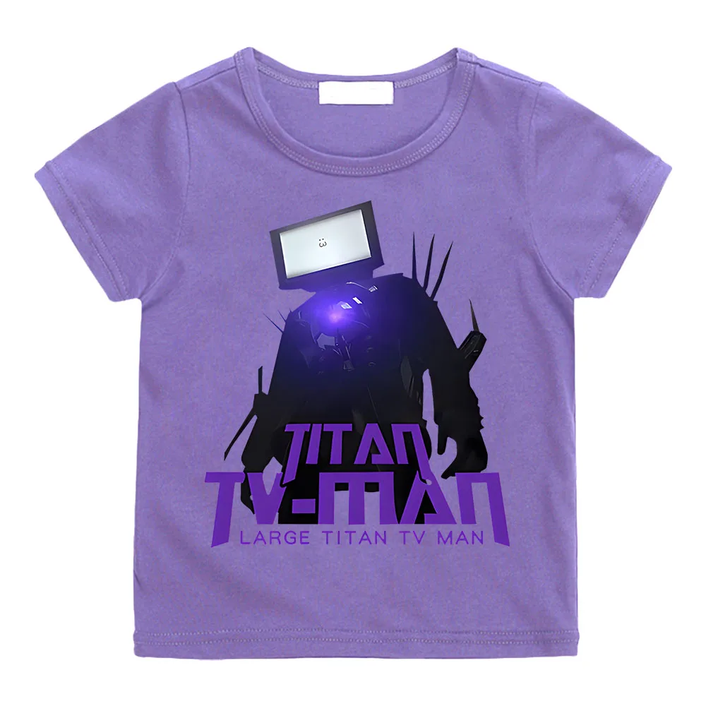 

Titan TV New Anime Boys and Girls T-shirt Children Short Sleeve T-Shirt Kids Clothes Cotton Crew Neck Outfits Cartoon Tee-shirt