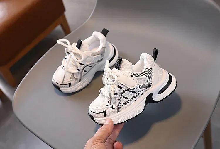 Kinder-Sneaker für Mädchen, Schulschuhe, Freizeitschuhe für Jungen, Frühling/Herbst, vielseitige Kindersneaker, atmungsaktive Mesh-Schuhe – Detail 10