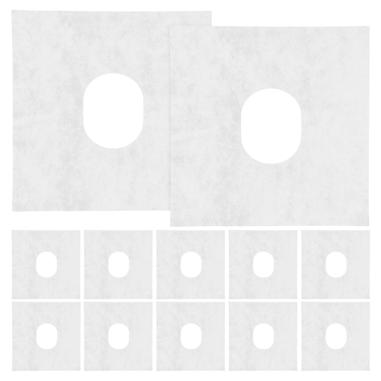 

100Pcs Salon Massage Face Covers Non-Woven Comfortable Fit for Massage Table Headrests Spa Therapy Chair Protection