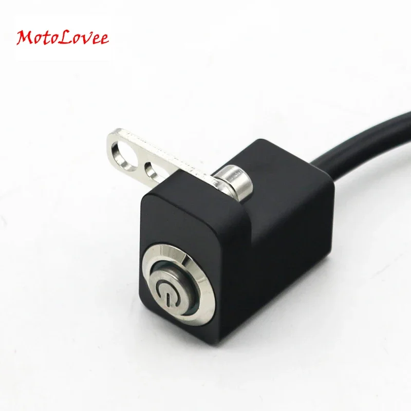 

MotoLovee Universal LED Motorcycle E-bike Switch ON-Off Handlebar Adjustable Mount Waterproof Switches Button DC12V Fog Light