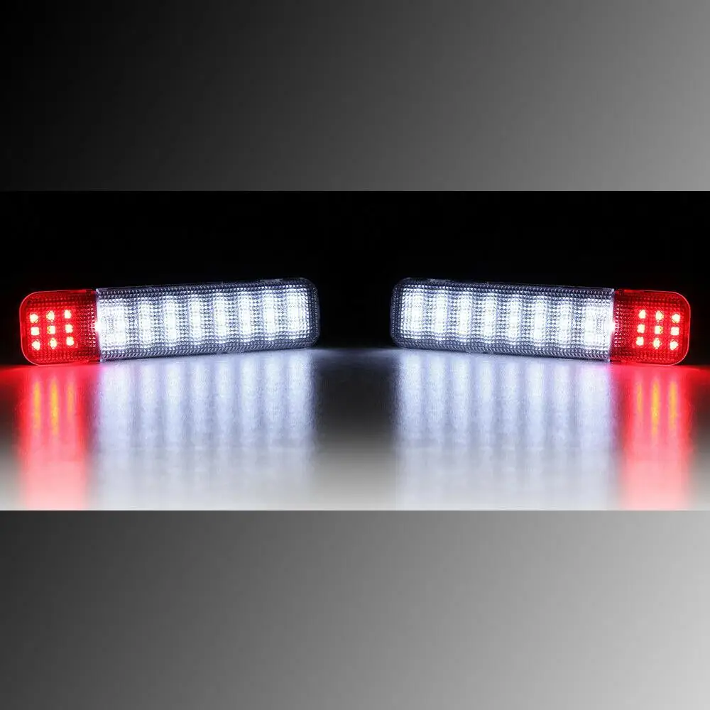 

Premium Grade LED Powered Clear Red Lens Interior Door Panel Courtesy Light for 95-06 Chevy GMC Cadillac Hummer