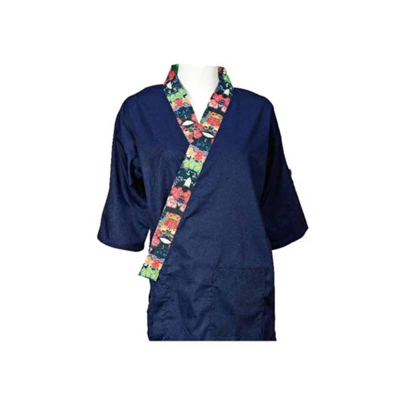 Chaqueta de Cocinero de Estilo Japonés Para , Sushi,Restaurante, Hombre y Mujer Ropa de Trabajo de Cocina, Uniforme de Chef Profesional Transpirable Para Cocinando Cocinero Camisa Chaquetilla Chef Hotel de Ropa Cocina