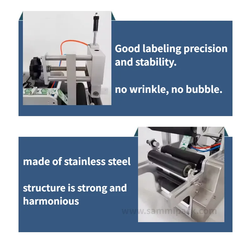 半自動空気圧丸型ラベリングマシン,高精度ラベリングマシン,ペット,プラスチック,ガラス,金属ボトルで使用される工場供給,LT-80