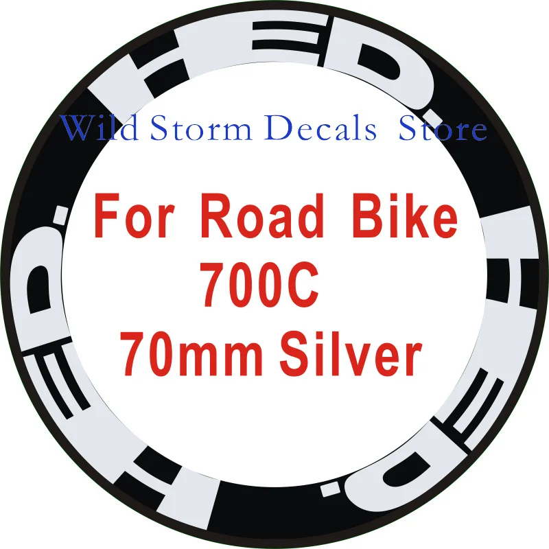 12pics/set HED 4Colors Wheel Sticker Road Bike 700c Wheel Stickers Wheel Rime Decorative Stickers Bicycle Decals Cycling Film