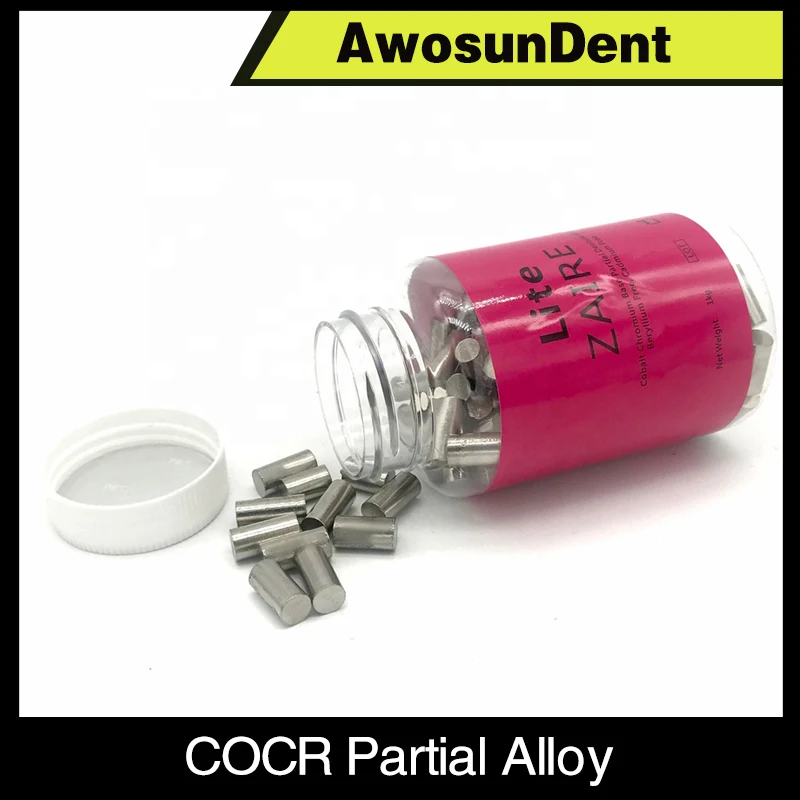 1000G Dental Lab COCR Framework Alloy Lite Zaire Chrome-Cobalt Base Partial Denture Metal