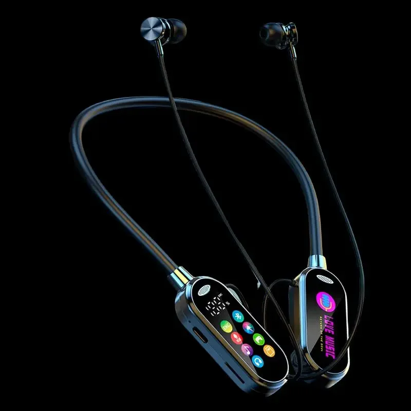 Kleurenscherm Bluetooth 5.4 Koptelefoon Nekband Koptelefoon Draadloze headsets Ruisonderdrukking Oordopjes voor live oortelefoonmonitor - afbeelding 2
