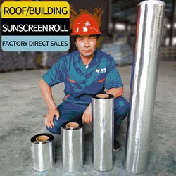 Waterproof tape high-temperature resistant aluminum foil thickened butyl tape wall water tank roof crack pipeline repair