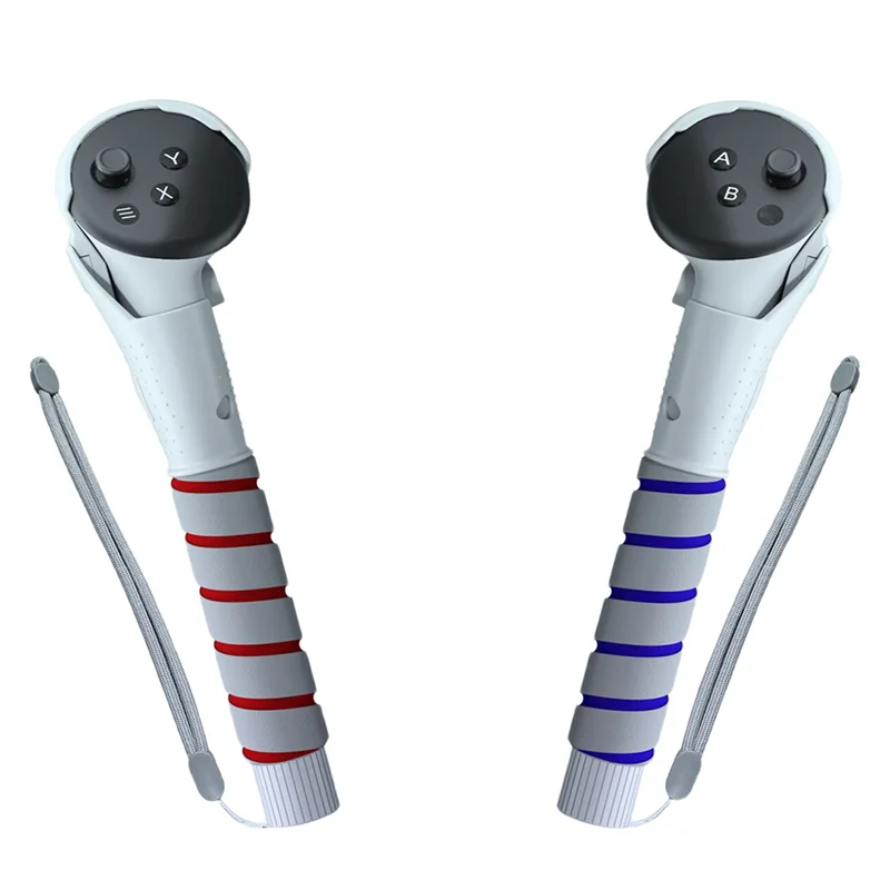 M16K-VR Games Accessories Handle Long Arms Grips For Meta Quest 3/Quest 3S Controller VR Baseball Play